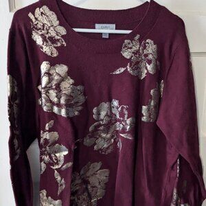 Cupio Gold Flower Sweater